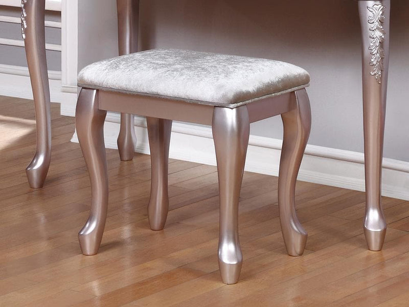 Caroline - Metallic Lilac - Vanity Stool - Ornate Home