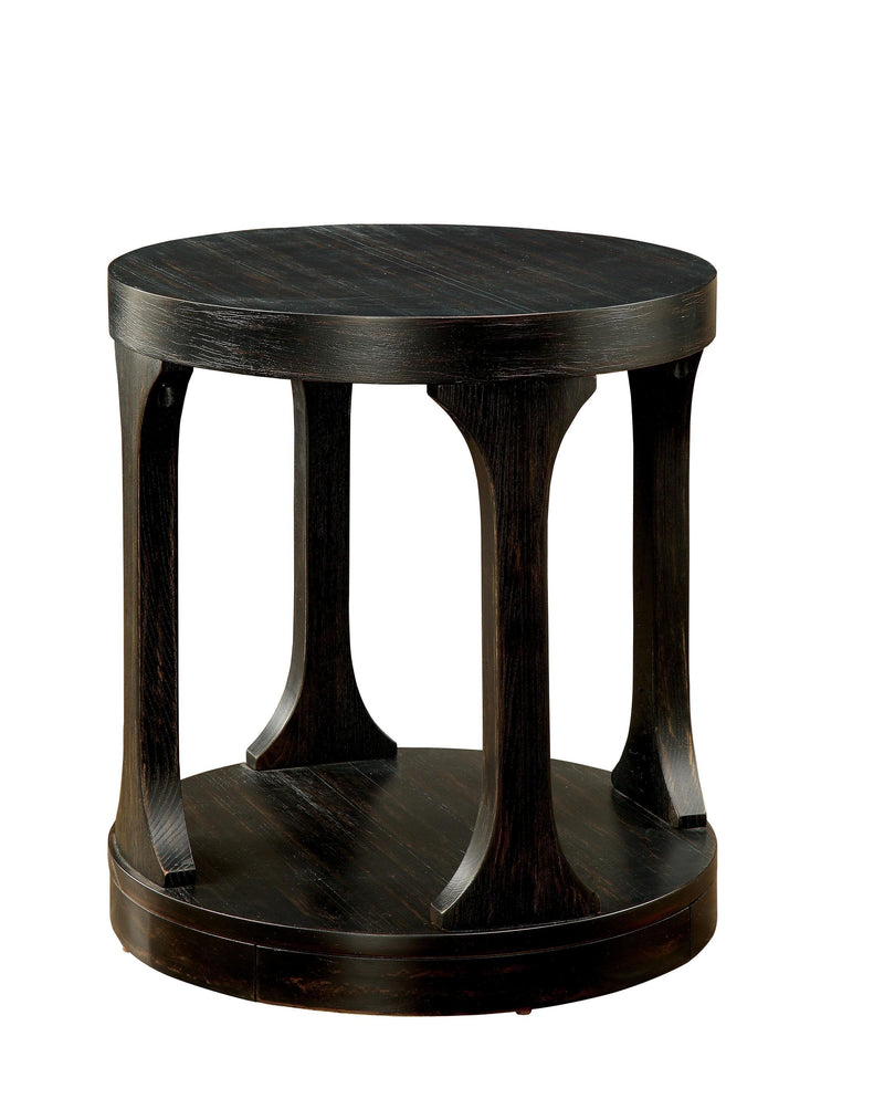 Carrie - Antique Black - End Table - Ornate Home