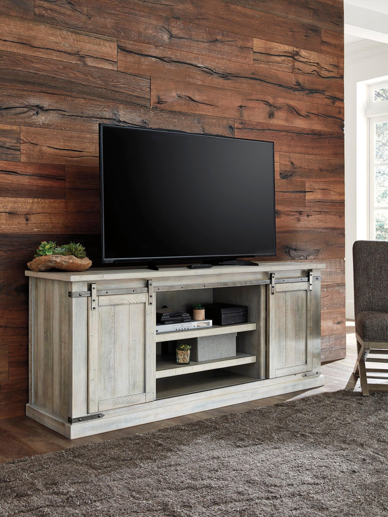 Carynhurst - Whitewash - 70" TV Stand - Ornate Home