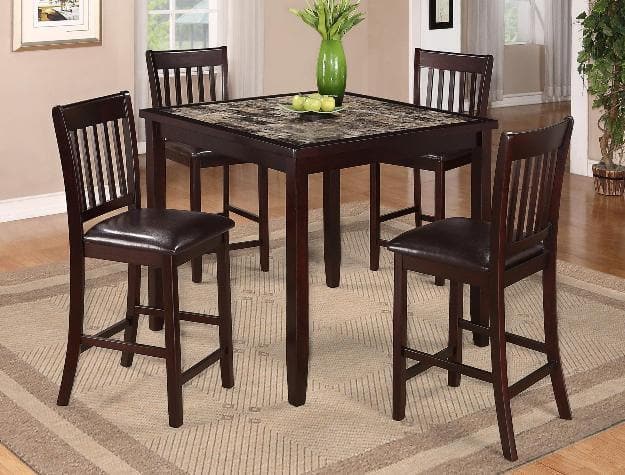 Cascade 5-Piece Counter Height Set - Ornate Home