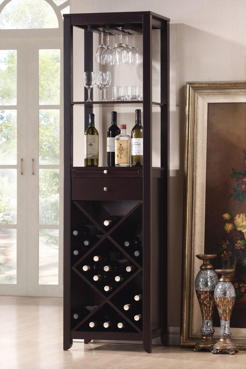 Casey Wenge Wine Cabinet - Ornate Home