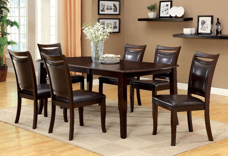 Woodside Dark Cherry & Espresso Dining Table