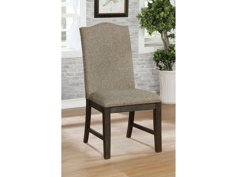 Faulk Espresso & Warm Gray Dining Chair (Set of 2)