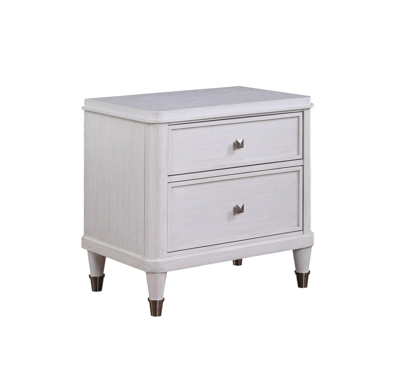 Celestia Off White Nightstand - Ornate Home