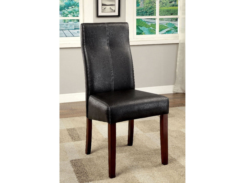 Bonneville Brown Cherry & Black Dining Chair (Set of 2)