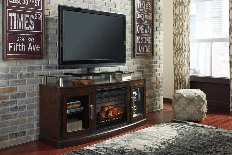 Chanceen 60" TV Stand with Electric Fireplace - Ornate Home