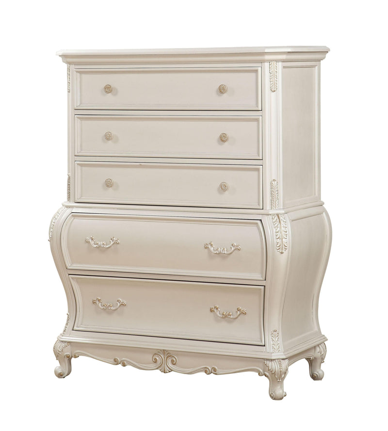 Chantelle Pearl White Chest - Ornate Home