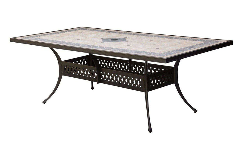 Charissa - Antique Black -  Outdoor Dining Table - Ornate Home