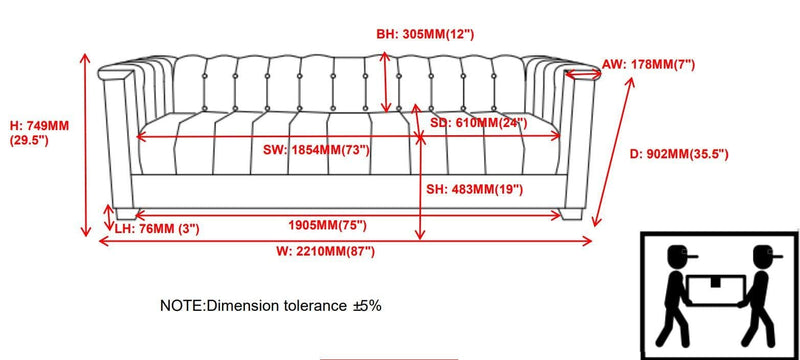 Chaviano - Pearl White - Stationary Sofa - Ornate Home