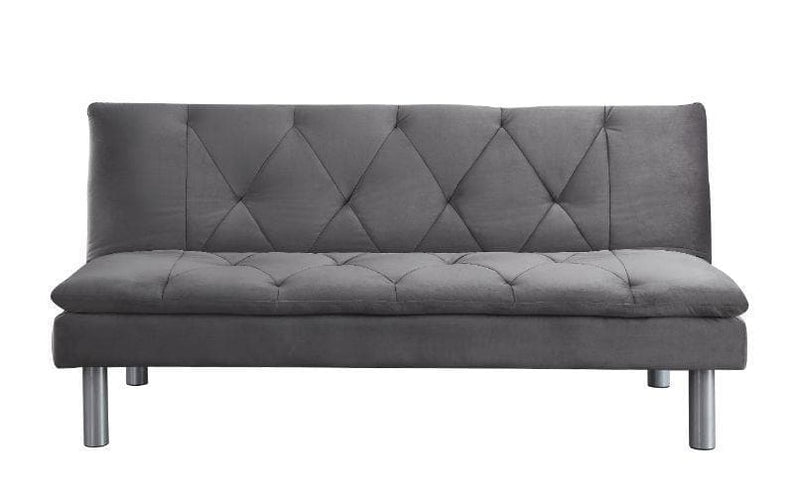 Cilliers - Gray Velvet - Futon / Adjustable Sofa - Ornate Home