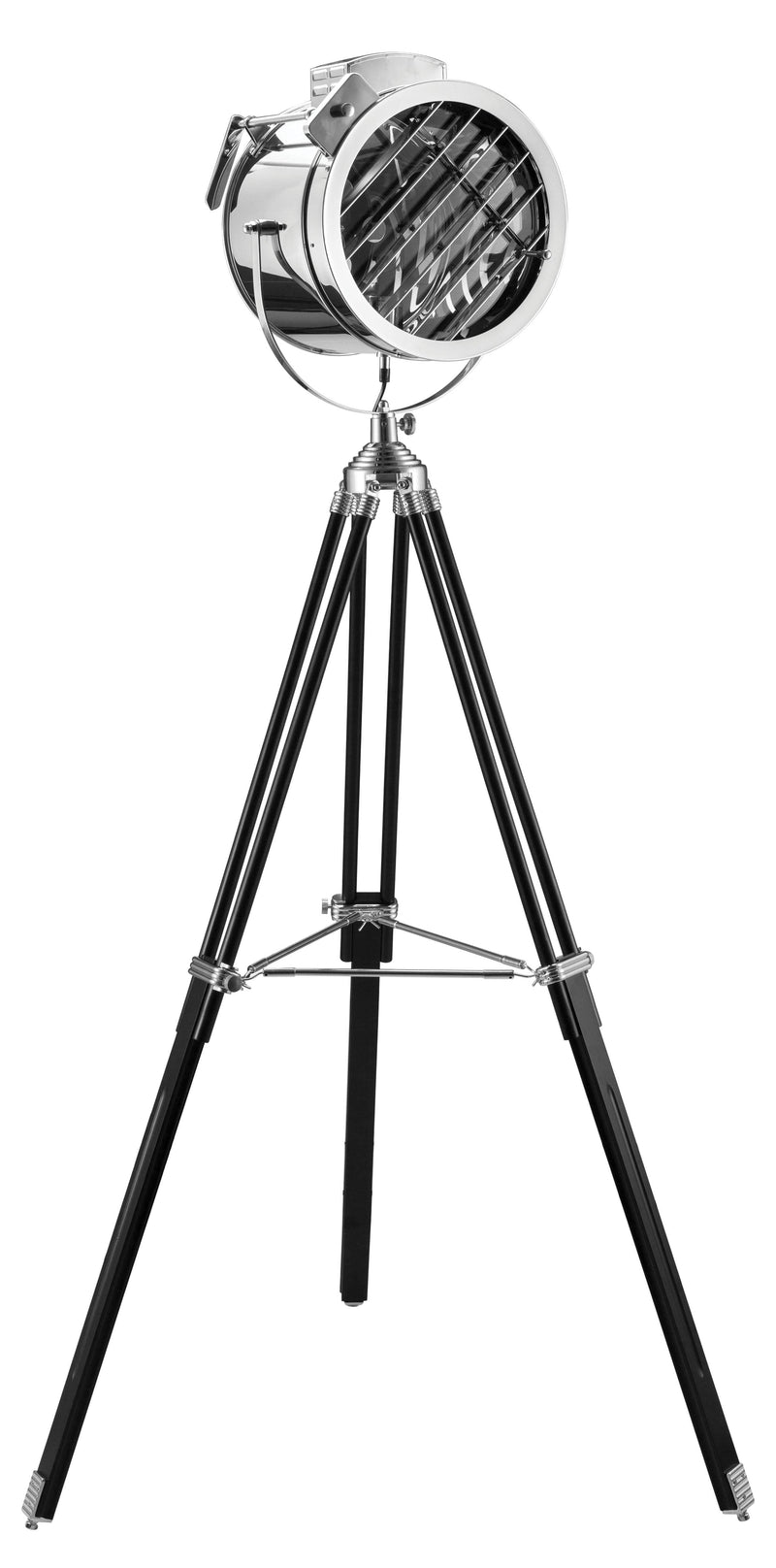 Cinema - Black & Chrome - Floor Lamp - Ornate Home