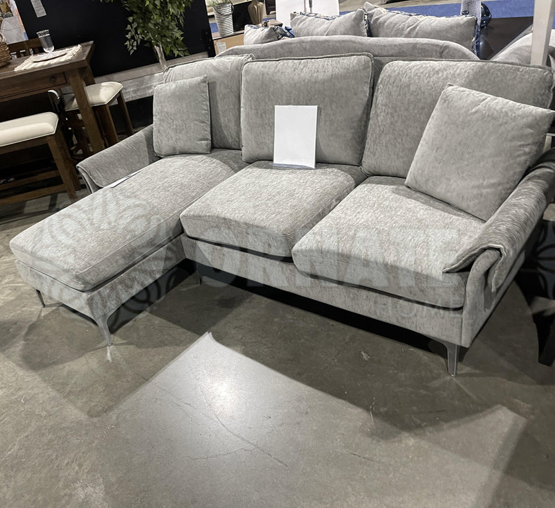 Cirebon -  Gray -  Reversible L Shape Sectional Sofa - Ornate Home