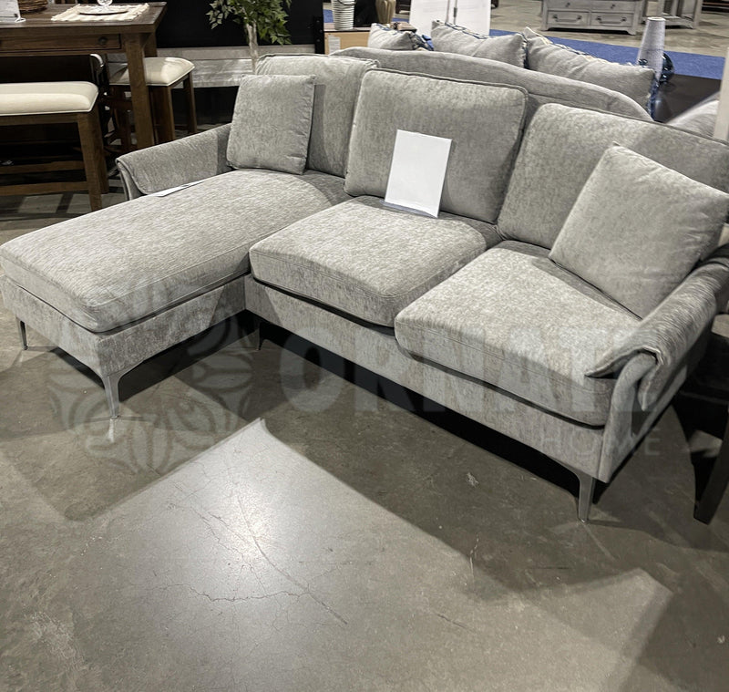 Cirebon -  Gray -  Reversible L Shape Sectional Sofa - Ornate Home