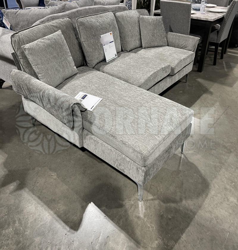 Cirebon -  Gray -  Reversible L Shape Sectional Sofa - Ornate Home