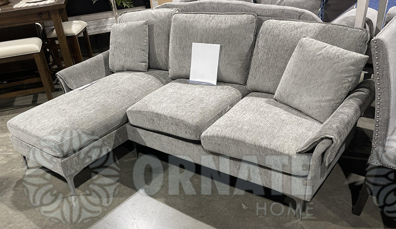 Cirebon -  Gray -  Reversible L Shape Sectional Sofa - Ornate Home