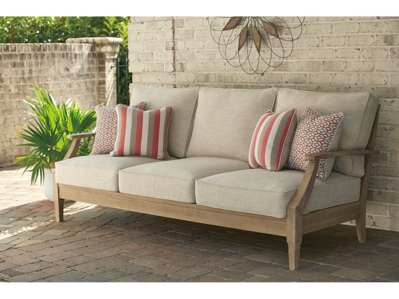 Clare View - Beige - Outdoor Sofa w/ Cushion - Ornate Home