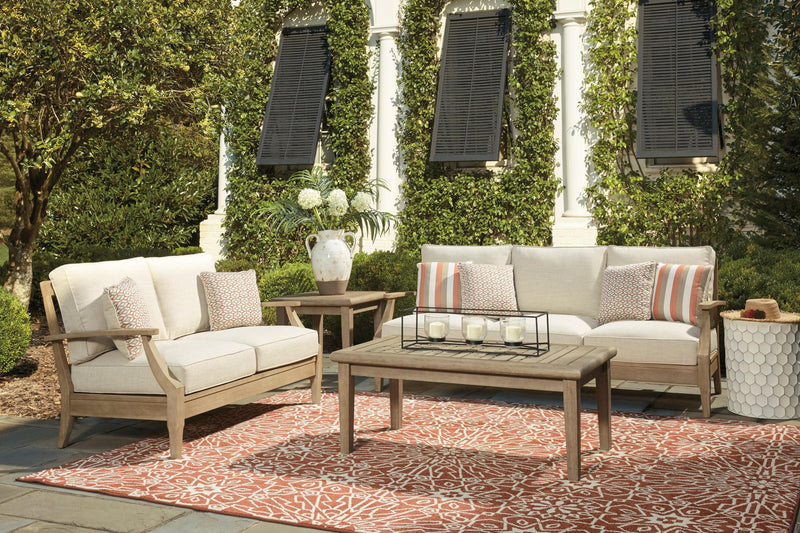 Clare View - Beige - Outdoor Sofa w/ Cushion - Ornate Home