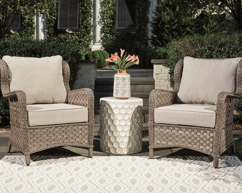 Clear Ridge Lounge Chair with Cushion (Set of 2) - Ornate Home