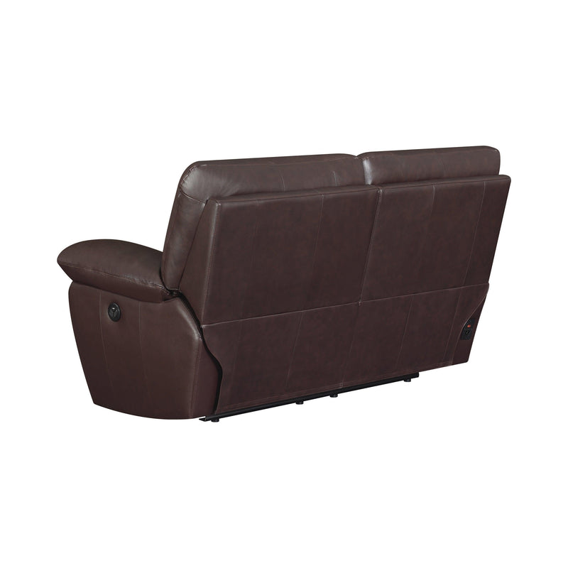 Clifford - Dark Brown - Motion Loveseat - Ornate Home