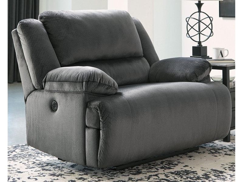 Clonmel - Charcoal - Oversized Power Recliner - Ornate Home