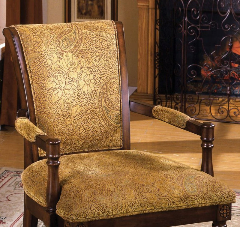 Stockton Antique Oak Accent Chair