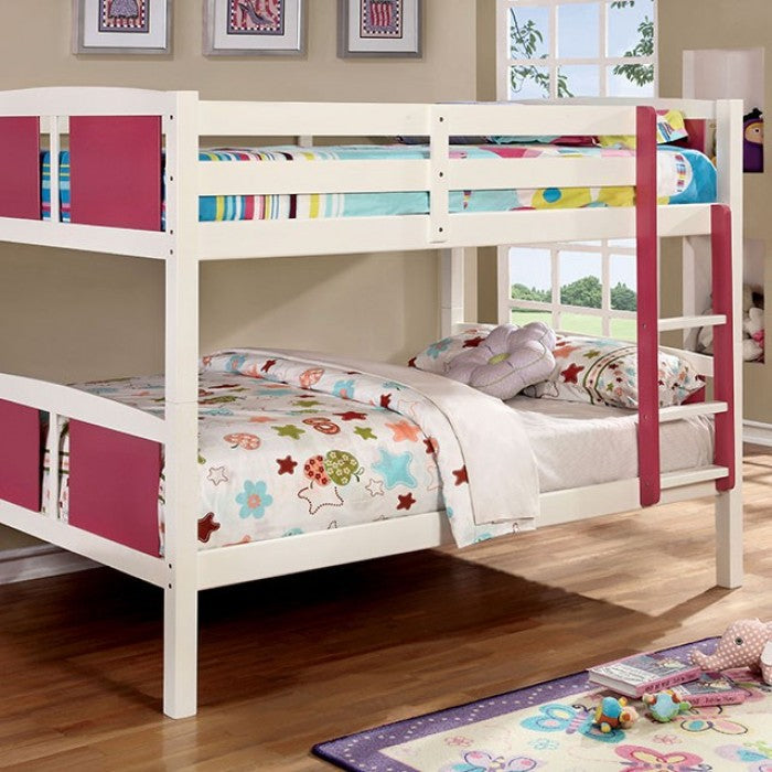 Corral Pink Full/Full Bunk Bed