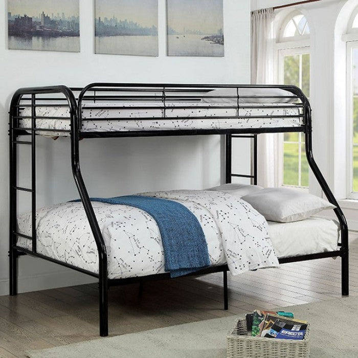 Opal Black Twin/Full Bunk Bed