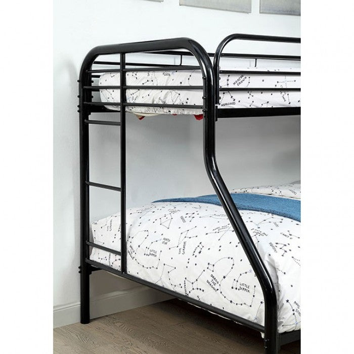 Opal Black Twin/Full Bunk Bed