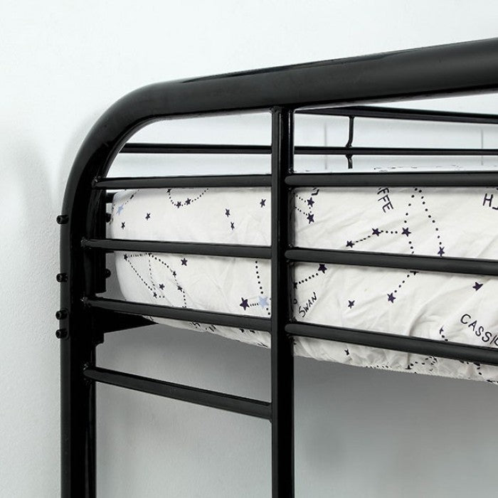 Opal Black Twin/Full Bunk Bed