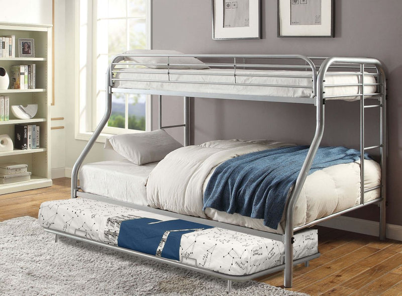 Opal Silver Twin/Full Bunk Bed