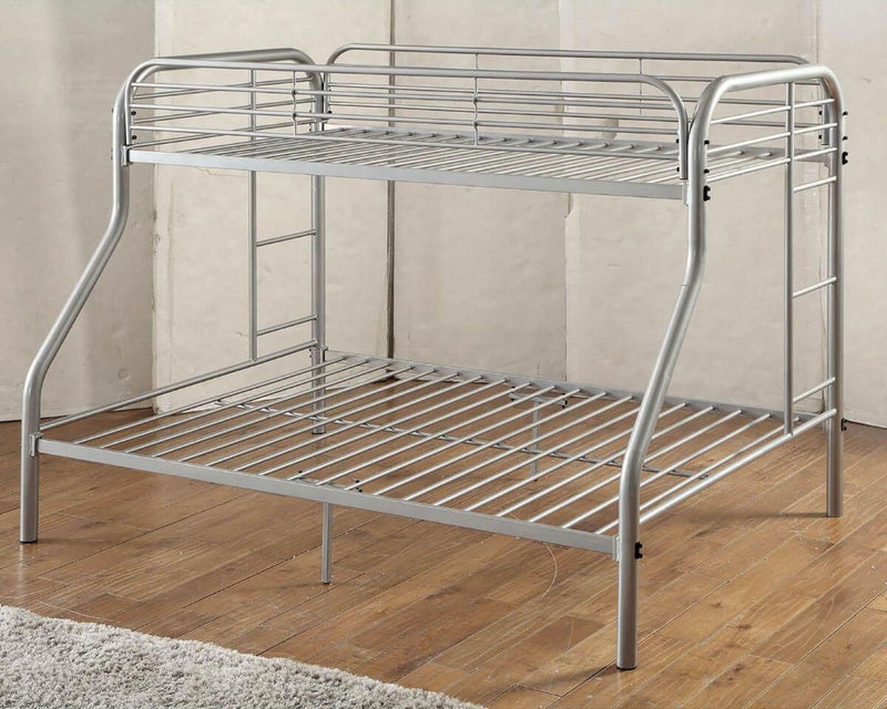 Opal Silver Twin/Full Bunk Bed