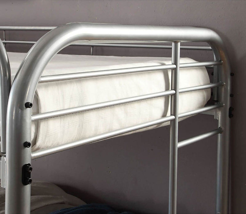 Opal Silver Twin/Full Bunk Bed