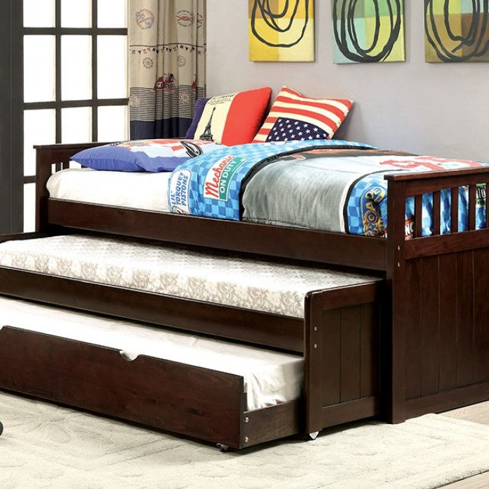 Gartel Espresso Nesting Daybed w/ Trundle