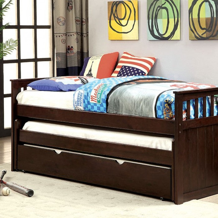 Gartel Espresso Nesting Daybed w/ Trundle