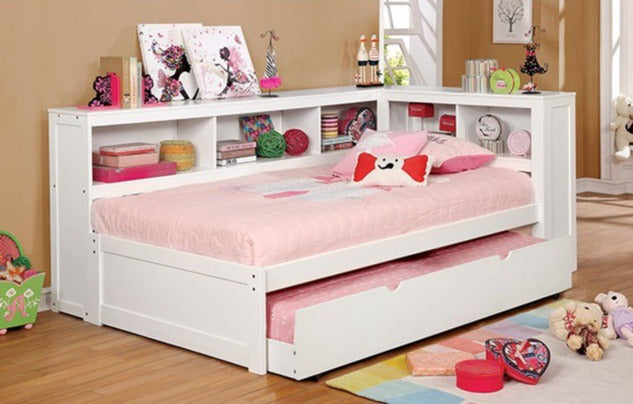 Frankie - White - Full Daybed w/ Trundle