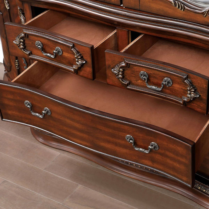 Normandy Brown Cherry Hutch & Buffet