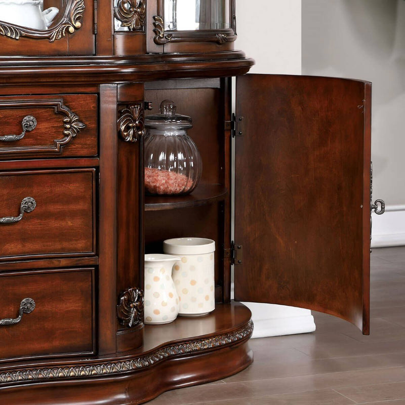 Normandy Brown Cherry Hutch & Buffet