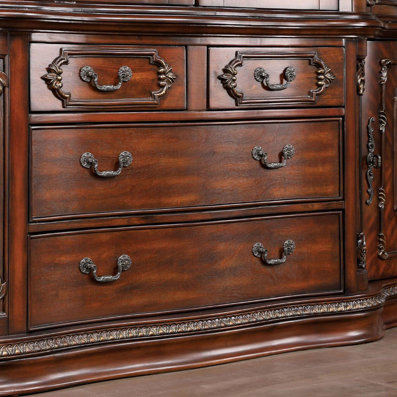 Normandy Brown Cherry Hutch & Buffet