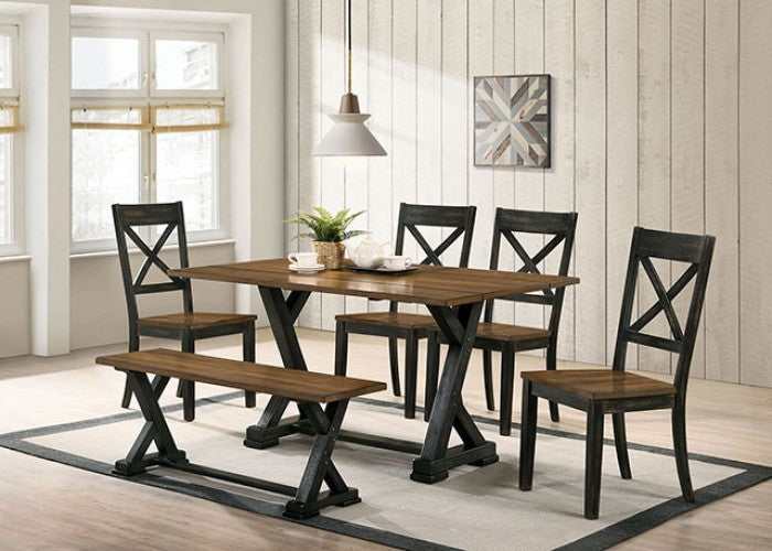 Yensley - Two-tone - Dining Room Set w/ Expandable Table - Ornate Home