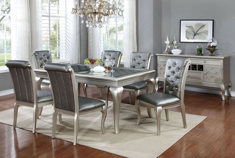 Amina Champagne Dining Table