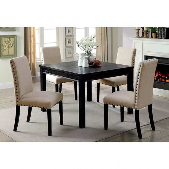 Kristie - Antique Black - Dining Set / 5pc - Ornate Home