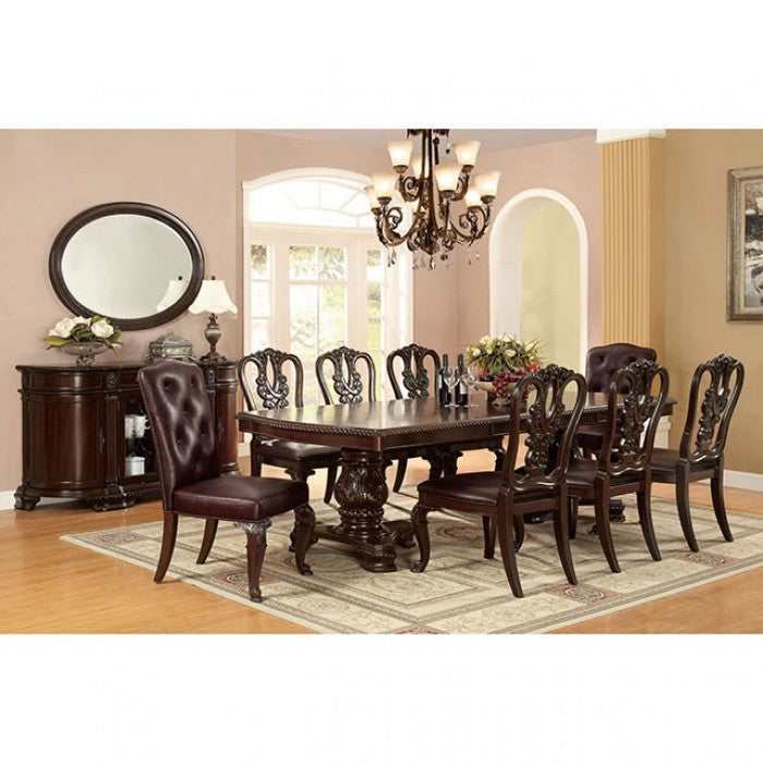 Bellagio - Brown Cherry/Dark Brown - Side Chair (Set of 2) - Ornate Home