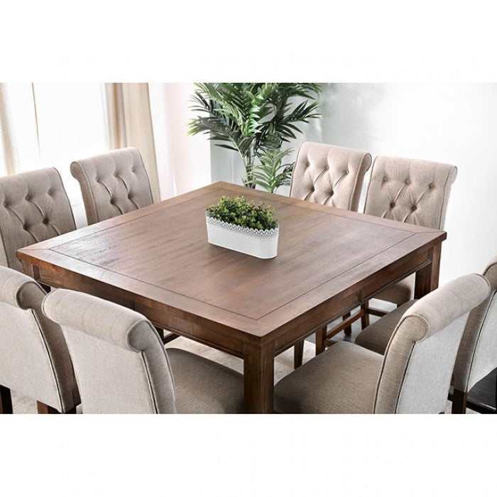 Sania III - Rustic Oak - Counter Height Dining Table - Ornate Home