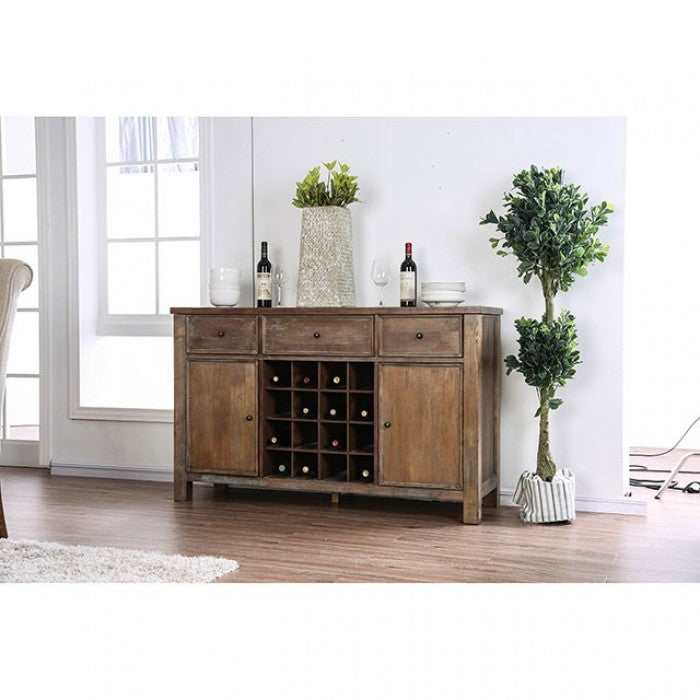 Sania I - Rustic Oak - Dining Room Server - Ornate Home