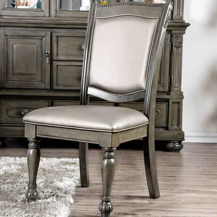 Alpena - Gray/Silver - Side Chair (Set of 2) - Ornate Home