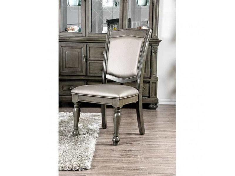 Alpena - Gray/Silver - Side Chair (Set of 2) - Ornate Home