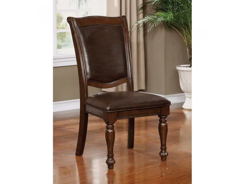 Alpena - Brown Cherry & Espresso - Side Chair (Set of 2) - Ornate Home