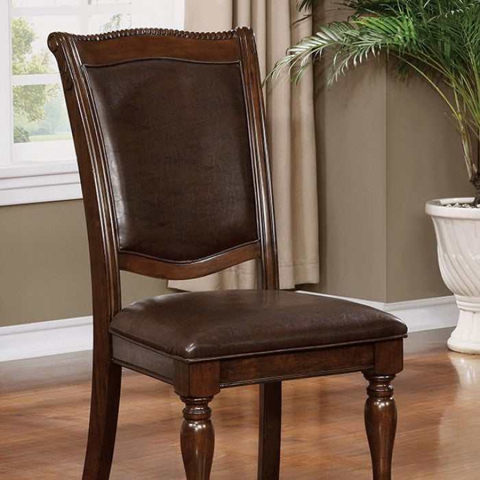 Alpena - Brown Cherry & Espresso - Side Chair (Set of 2) - Ornate Home