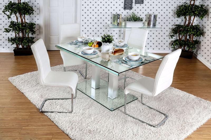 Richfield Silver & Chrome Dining Table