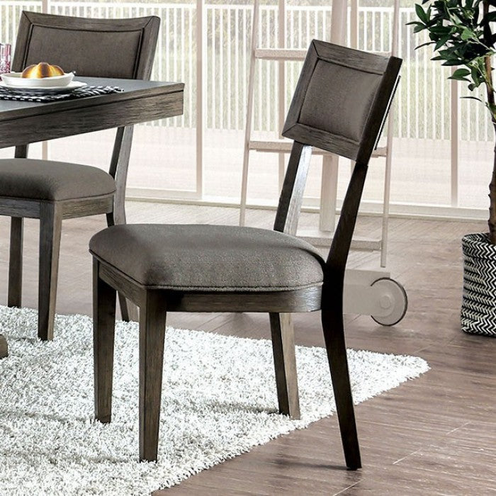 Leeds Rustic Gray Side Chair (Set of 2)